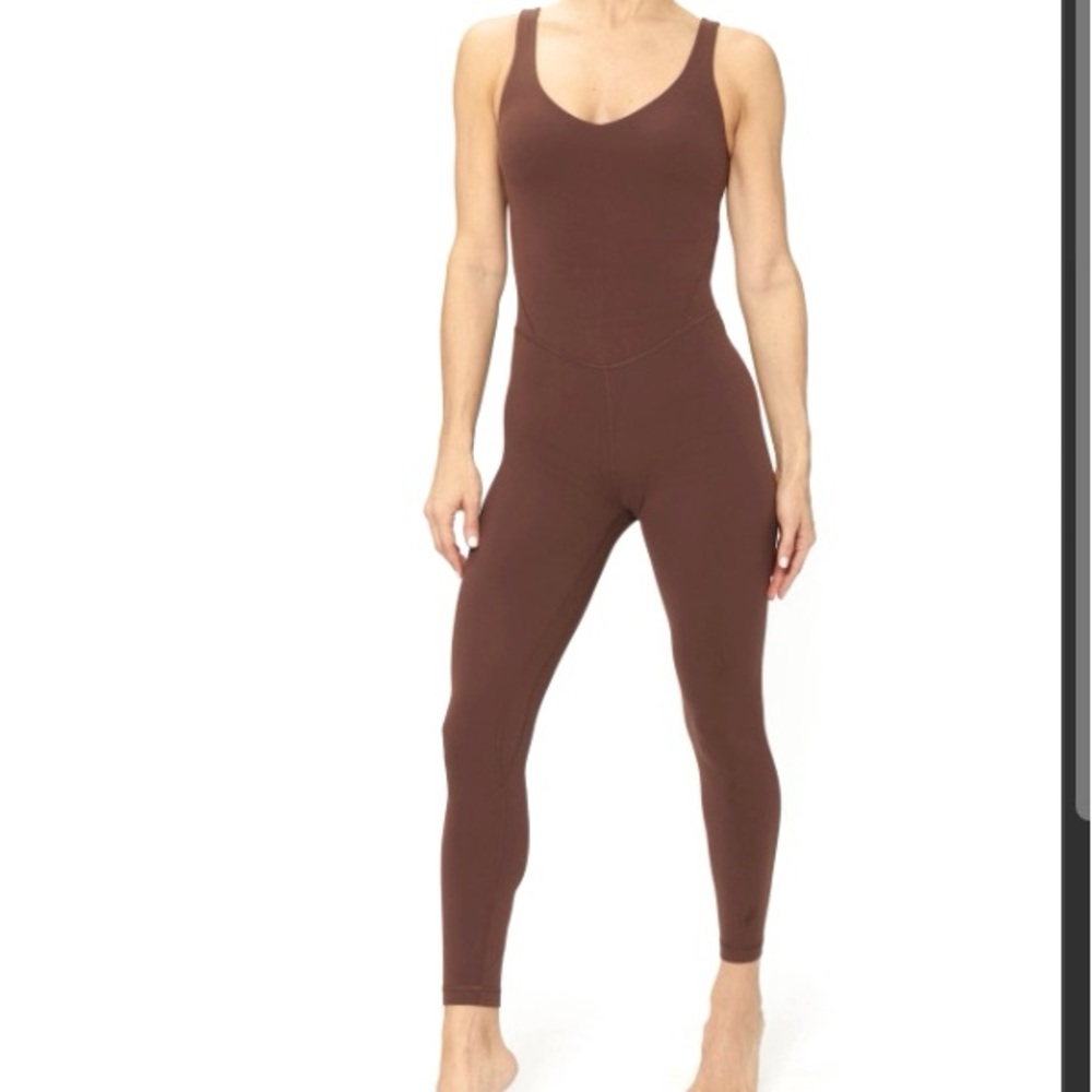 Lululemon Align Bodysuit 25” Java Sz 6 - image 3